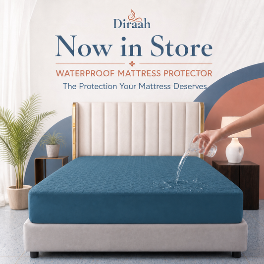 Teal Blue | Ultrasonic Quilted Waterproof Mattress Protector