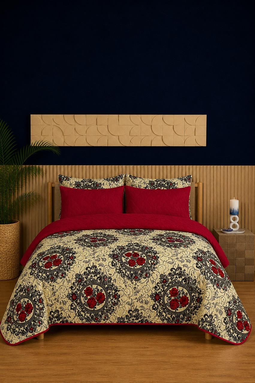 Ruby Heritage 6-Piece Printed Bedspread Set