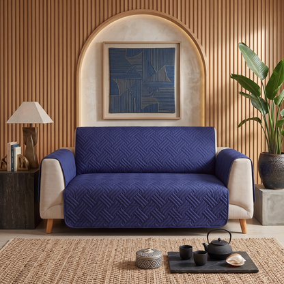 Royal Navy | Ultrasonic Quilted Sofa Cover