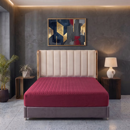 Ruby Red | Ultrasonic Quilted Waterproof Mattress Protector