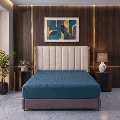 Teal Blue | Ultrasonic Quilted Waterproof Mattress Protector