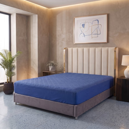 Royal Blue | Ultrasonic Quilted Waterproof Mattress Protector