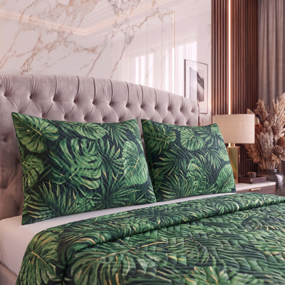 Lush Laurel | Printed Ultrasonic Quilted Bedspread Set | 3 Piece