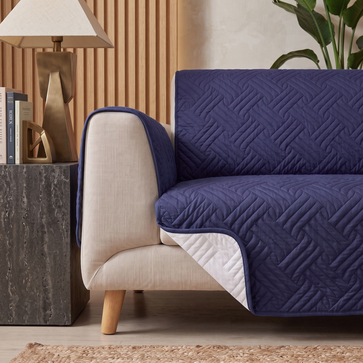 Royal Navy | Ultrasonic Quilted Sofa Cover
