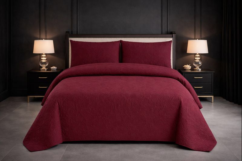 3-Piece Ultrasonic Dyed Bedspread Set – Premium Quality