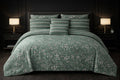 7-Piece Ultrasonic Printed Bedspread Set – Premium Quality
