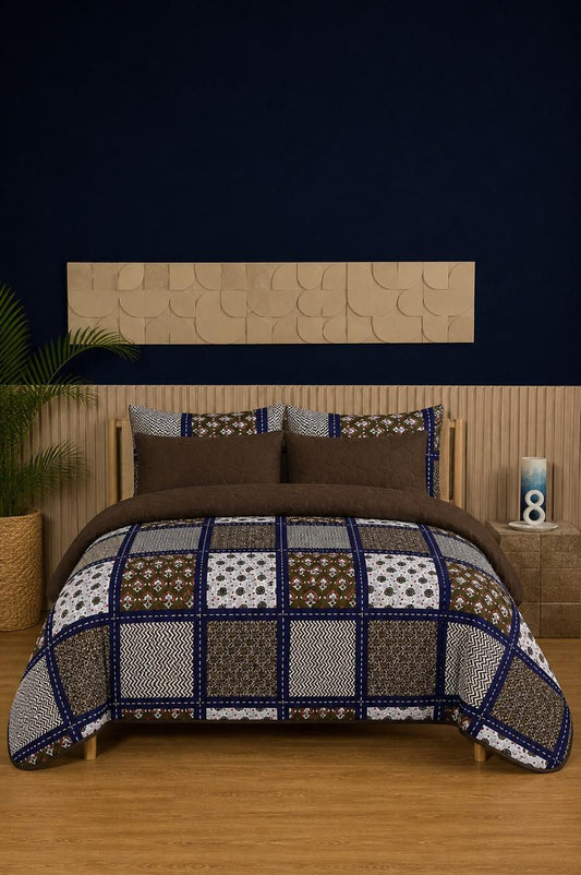 Royal Patchwork 6-Piece Printed Bedspread Set