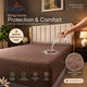 Soft Brown | Ultrasonic Quilted Waterproof Mattress Protector