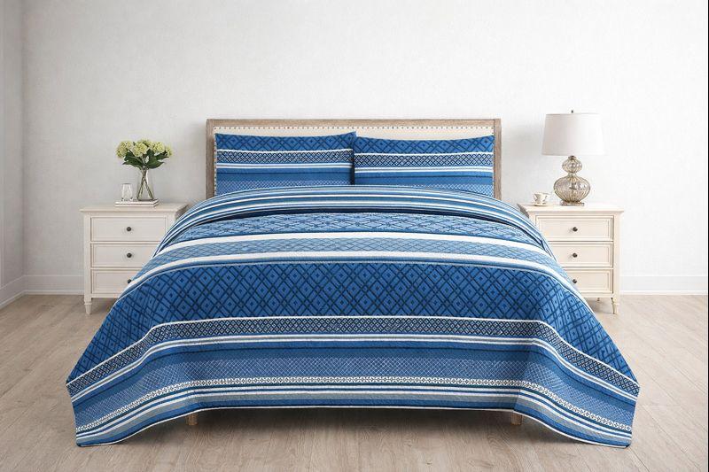 3-Piece Ultrasonic Printed Bedspread Set – Premium Quality