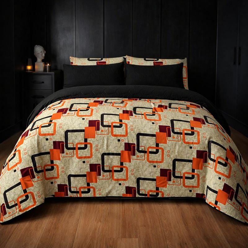 6-Piece Ultrasonic Printed Bedspread Set – Premium Quality
