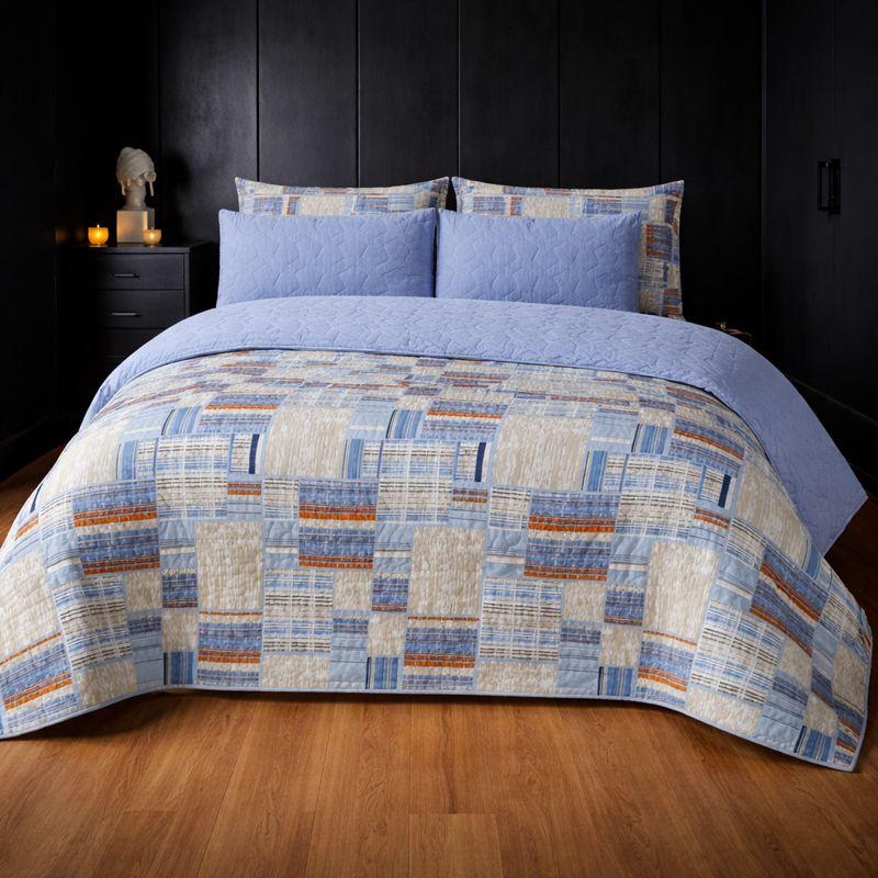 6-Piece Ultrasonic Printed Bedspread Set – Premium Quality