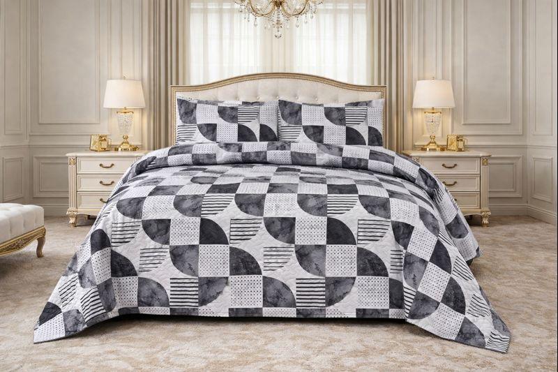 3-Piece Ultrasonic Printed Bedspread Set – Premium Quality