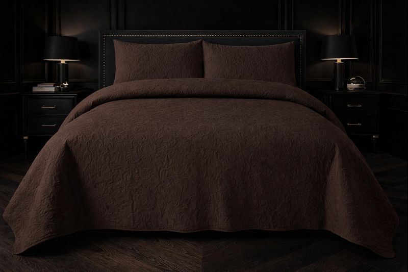 3-Piece Ultrasonic Dyed Bedspread Set – Premium Quality