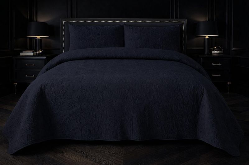 3-Piece Ultrasonic Dyed Bedspread Set – Premium Quality