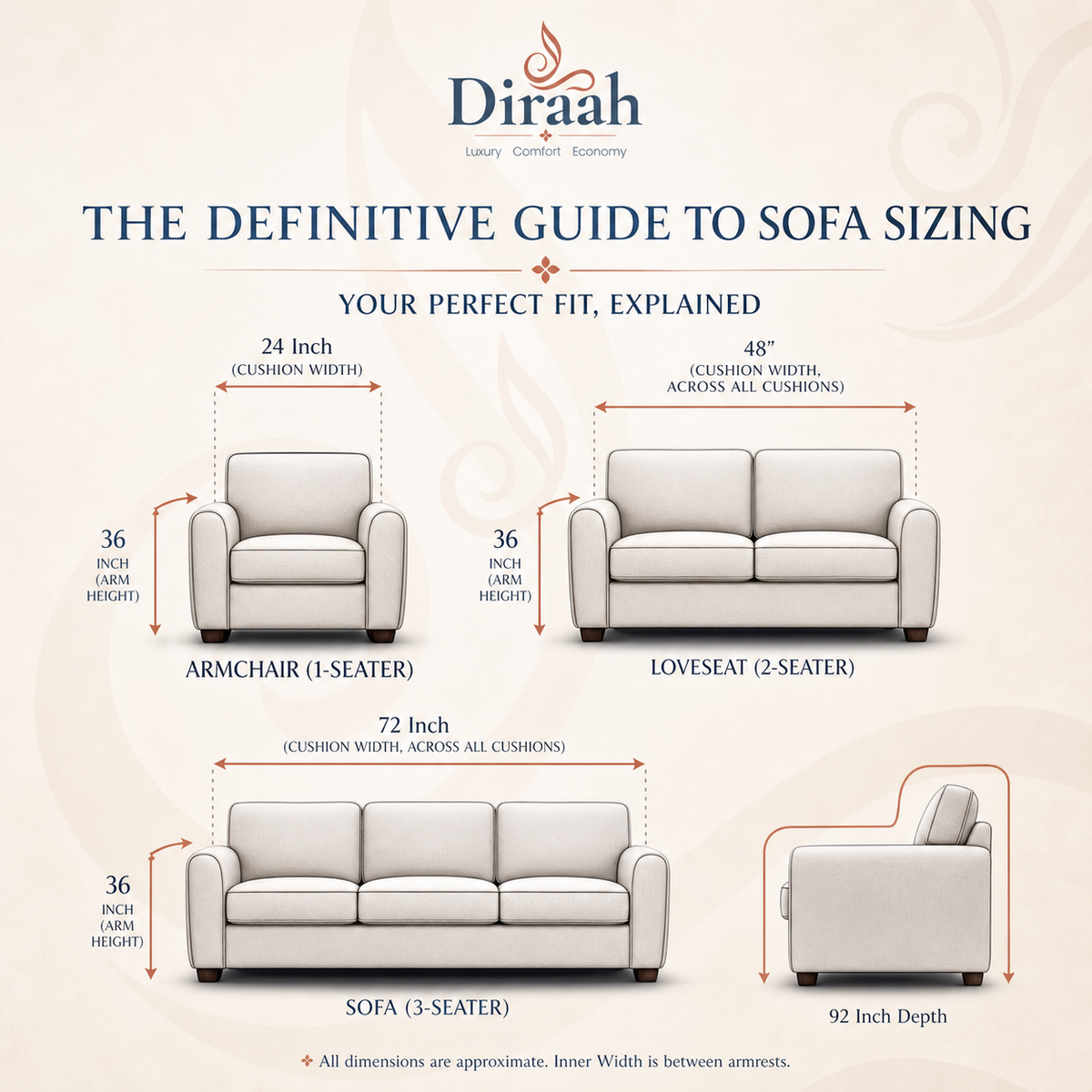 Soft Brown | Ultrasonic Quilted Sofa Cover